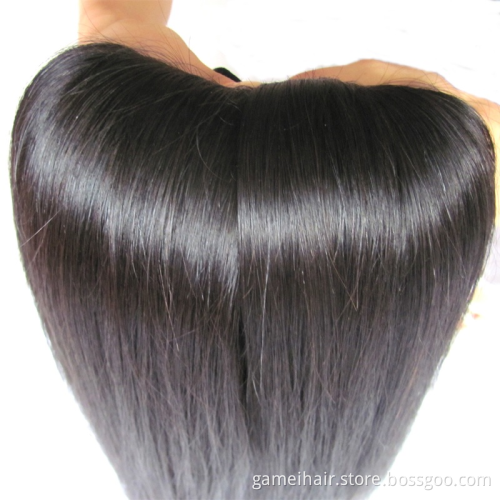 wholesale frontal custom wigs 100% Human hair extension bundle cutical aligned raw brazilian hair Straight Hair Bundles
